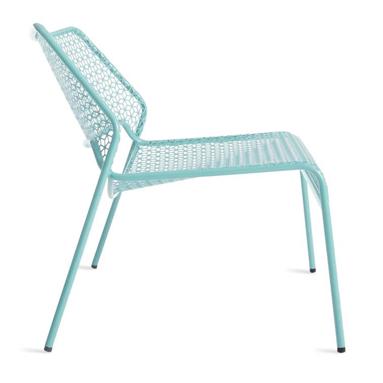 Hot Mesh Powder Coated Steel Outdoor Armless Lounge Chair