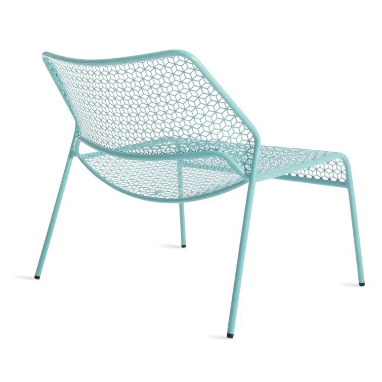 Hot Mesh Powder Coated Steel Outdoor Armless Lounge Chair