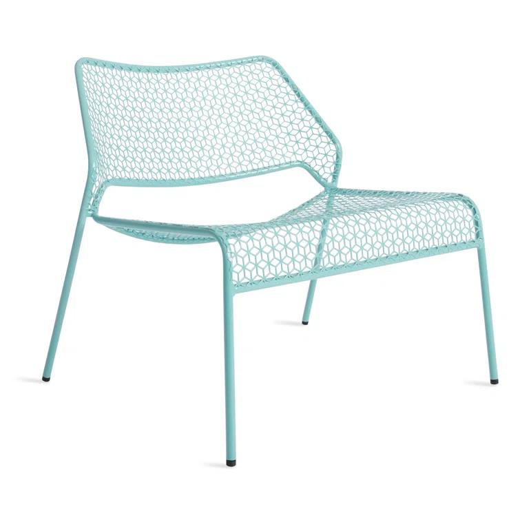 Hot Mesh Powder Coated Steel Outdoor Armless Lounge Chair