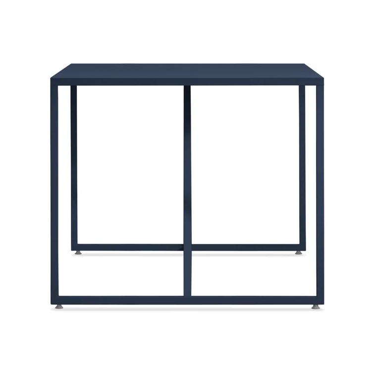 Strut Walnut Metal Base Dining Table