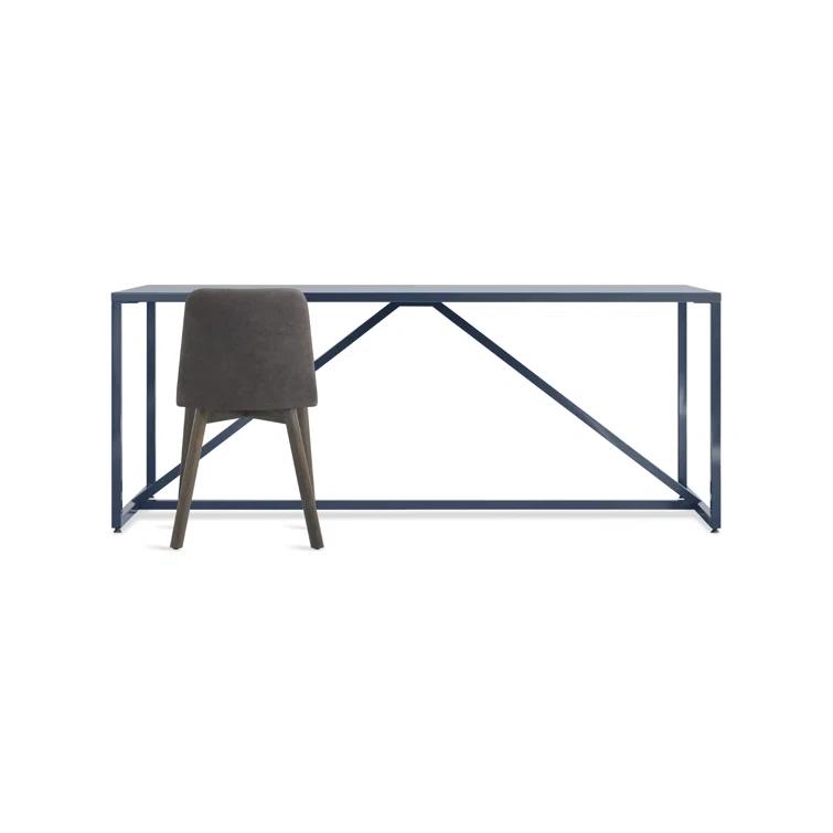 Strut Walnut Metal Base Dining Table