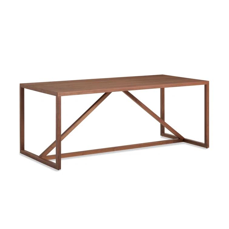 Strut Mid-Century Modern Walnut Dining Table 29" H x 74.5" L