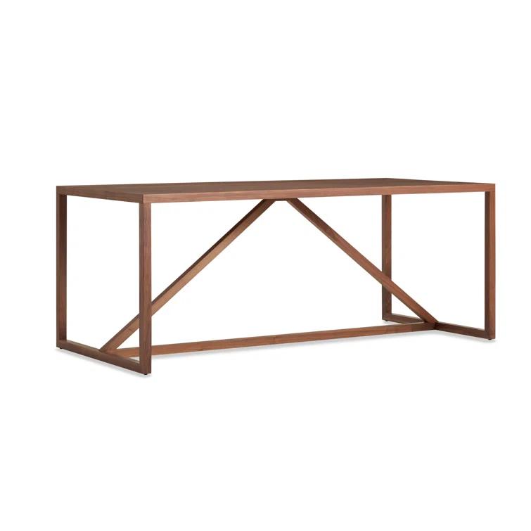 Strut Mid-Century Modern Walnut Dining Table 29" H x 74.5" L