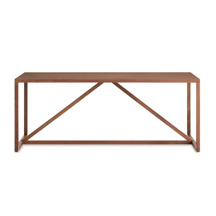 Strut Mid-Century Modern Walnut Dining Table 29" H x 74.5" L