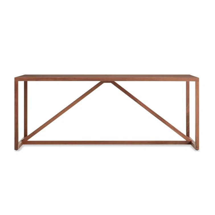 Strut Mid-Century Modern Walnut Dining Table 29" H x 74.5" L