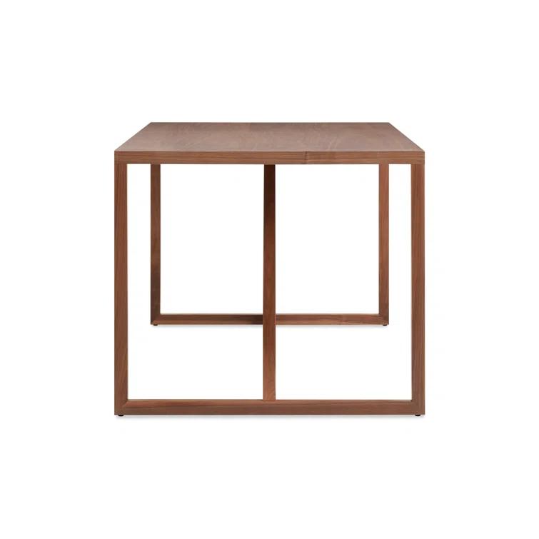 Strut Mid-Century Modern Walnut Dining Table 29" H x 74.5" L