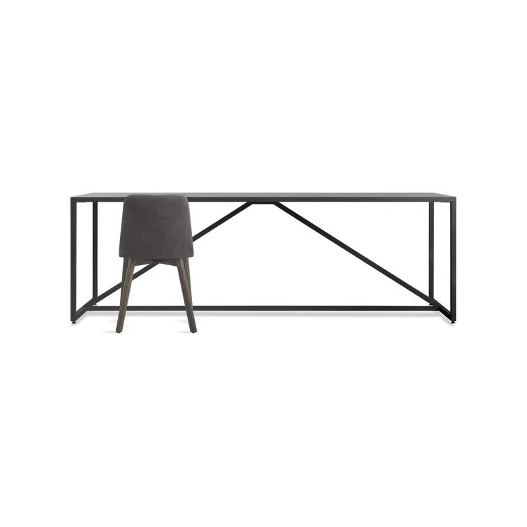 Strut Walnut Metal Base Dining Table