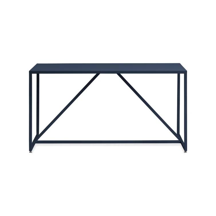 Strut Walnut Metal Base Dining Table