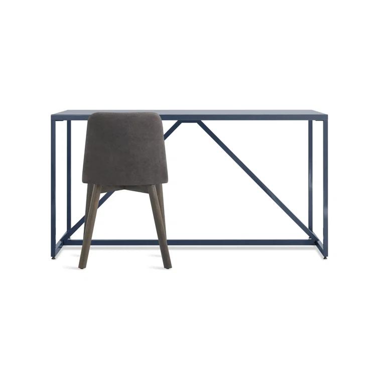 Strut Walnut Metal Base Dining Table