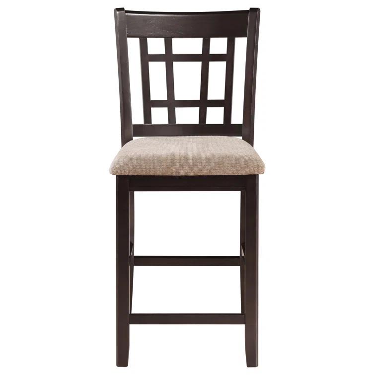 Damian 5-Piece Counter Height Dining Room Set Light Chestnut And Espresso