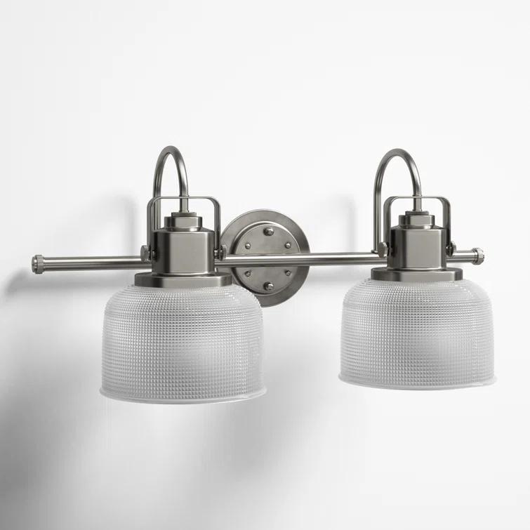 Rosser 2 Light Transparent Dimmable Vanity Light