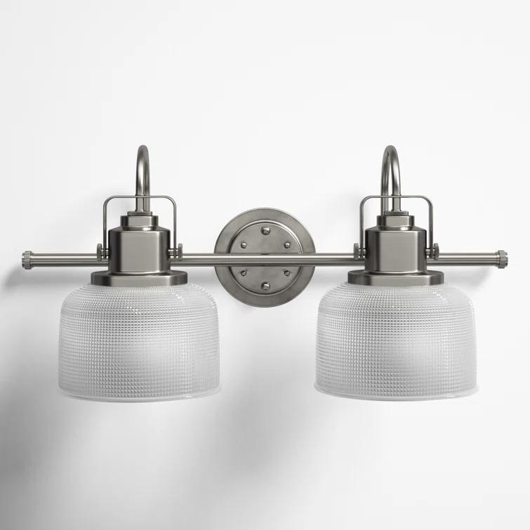 Rosser 2 Light Transparent Dimmable Vanity Light