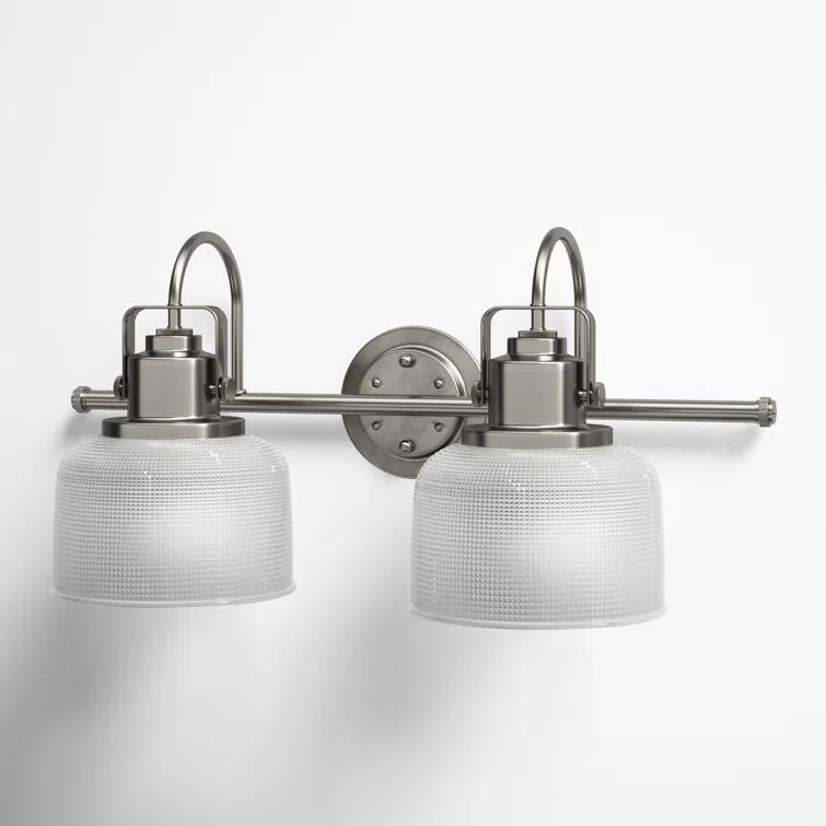 Rosser 2 Light Transparent Dimmable Vanity Light