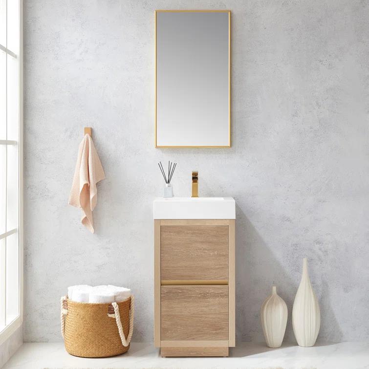 Beira 17.7'' Single Bathroom Vanity with Composite Top