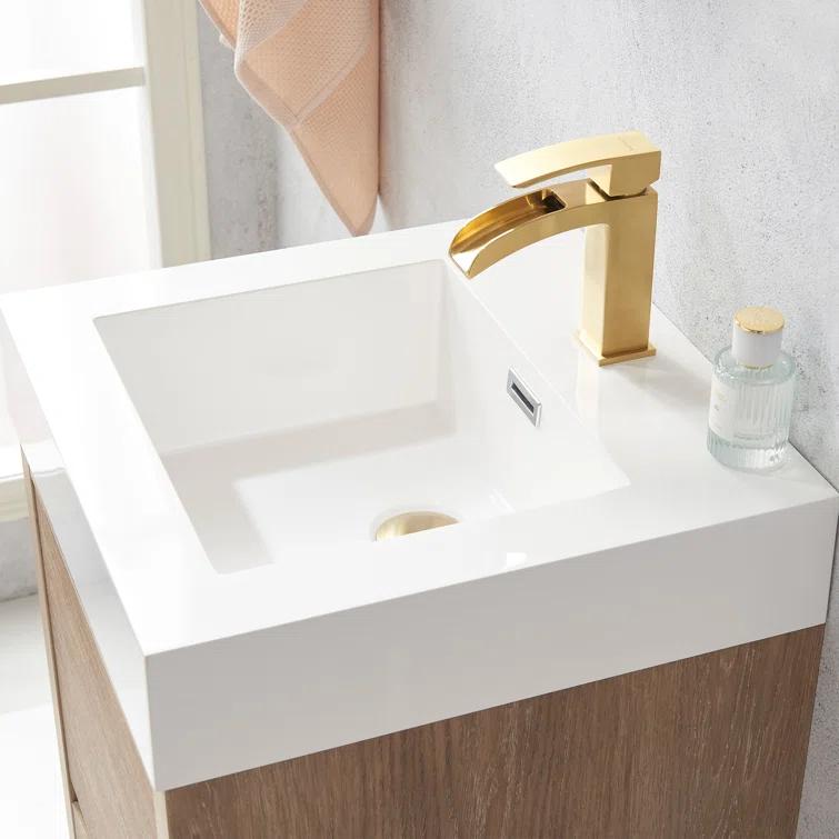 Beira 17.7'' Single Bathroom Vanity with Composite Top