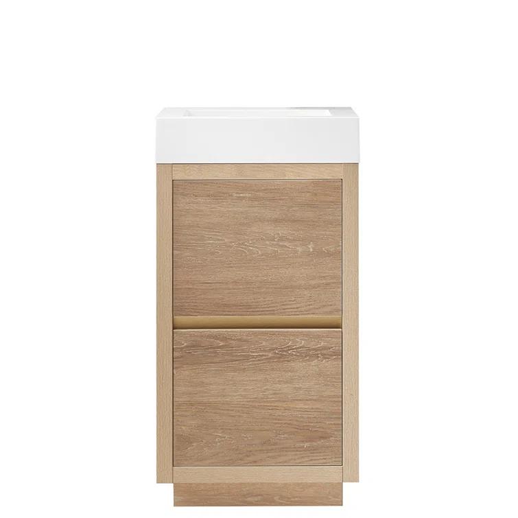 Beira 17.7'' Single Bathroom Vanity with Composite Top