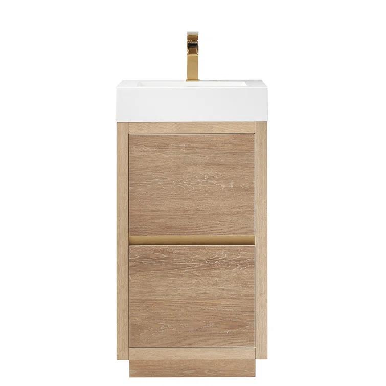 Beira 17.7'' Single Bathroom Vanity with Composite Top