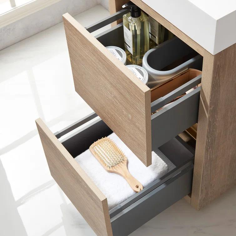 Beira 17.7'' Single Bathroom Vanity with Composite Top