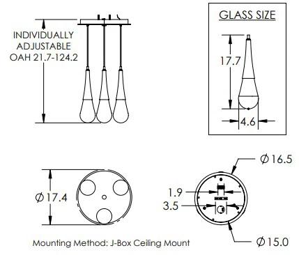 Raindrop - Light LED Cluster Pendant
