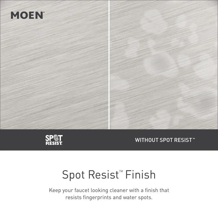 Moen Wetherly High-Arc Widespread Bathroom Faucet with Drain Assembly
