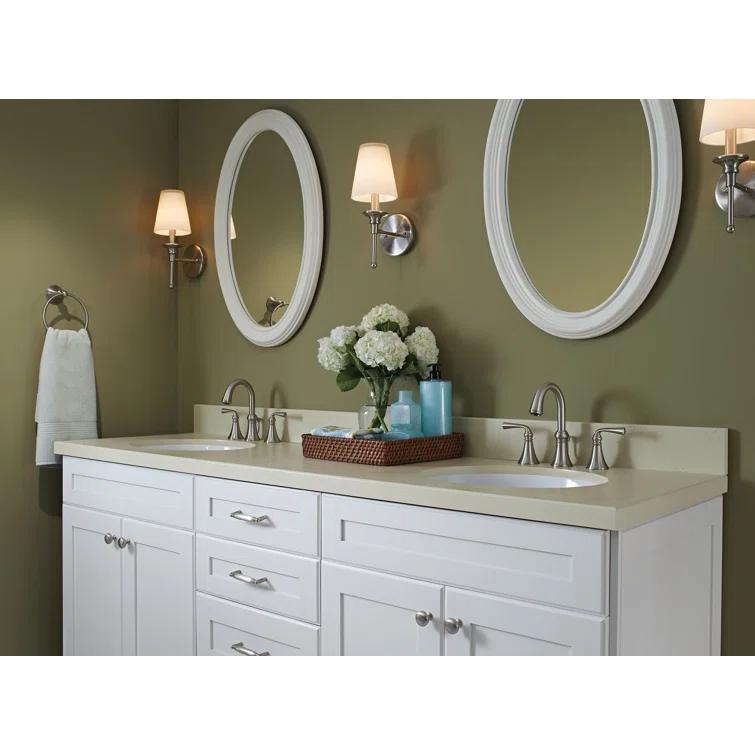 Moen Wetherly High-Arc Widespread Bathroom Faucet with Drain Assembly