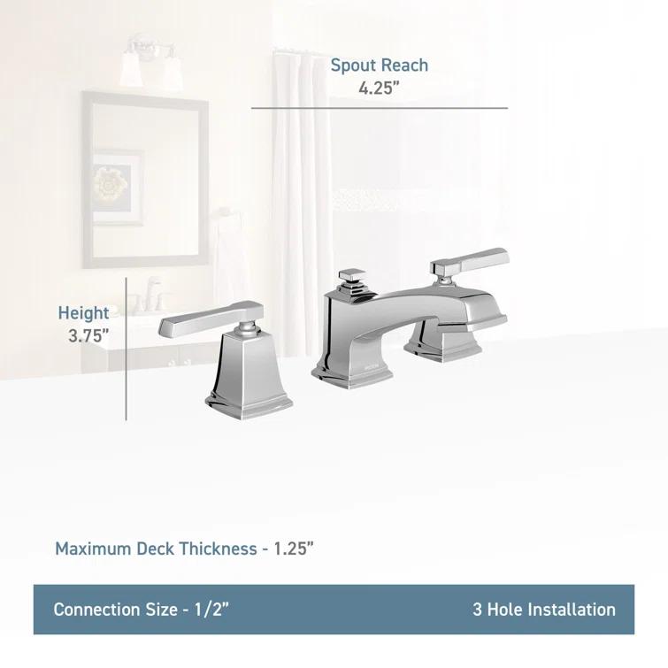 Moen Boardwalk 2-Handle Widespread Bathroom Faucet Trim Kit, Valve Required