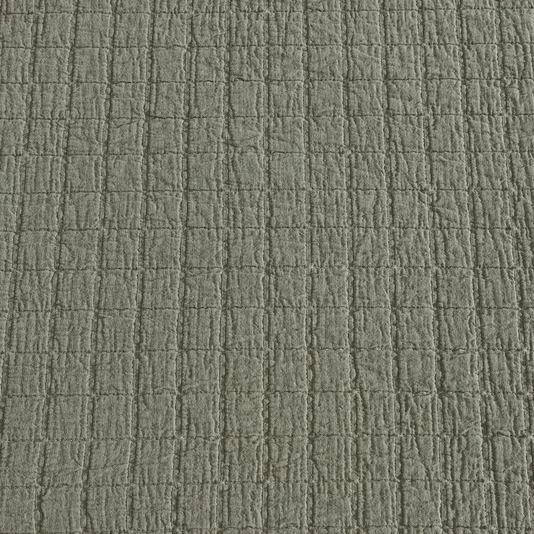 Calvin Klein Essential Garment Washed Solid Reversible Cotton Coverlet