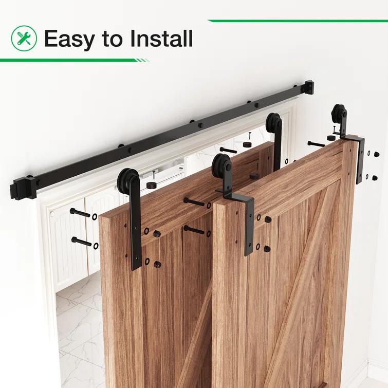 Sliding Standard Single Double Door Barn Door Hardware Kit