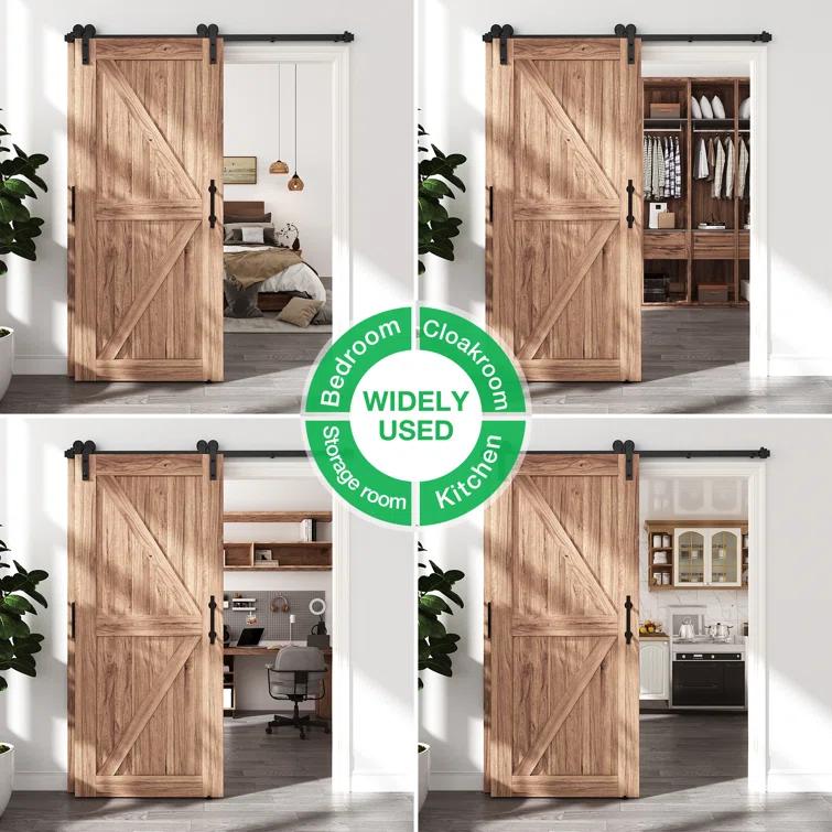Sliding Standard Single Double Door Barn Door Hardware Kit