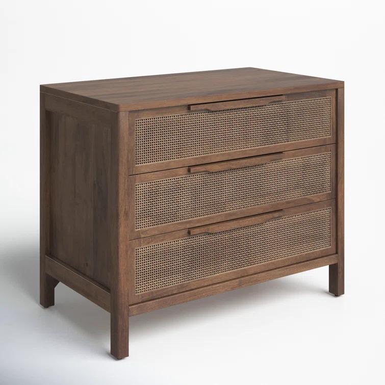 Nellie 3 - Drawer Cane Chest