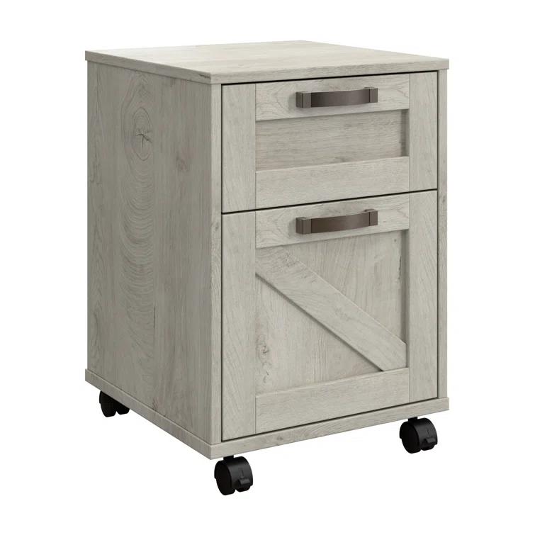 Cowden 16"W 2 -Drawer Mobile Vertical Filing Cabinet