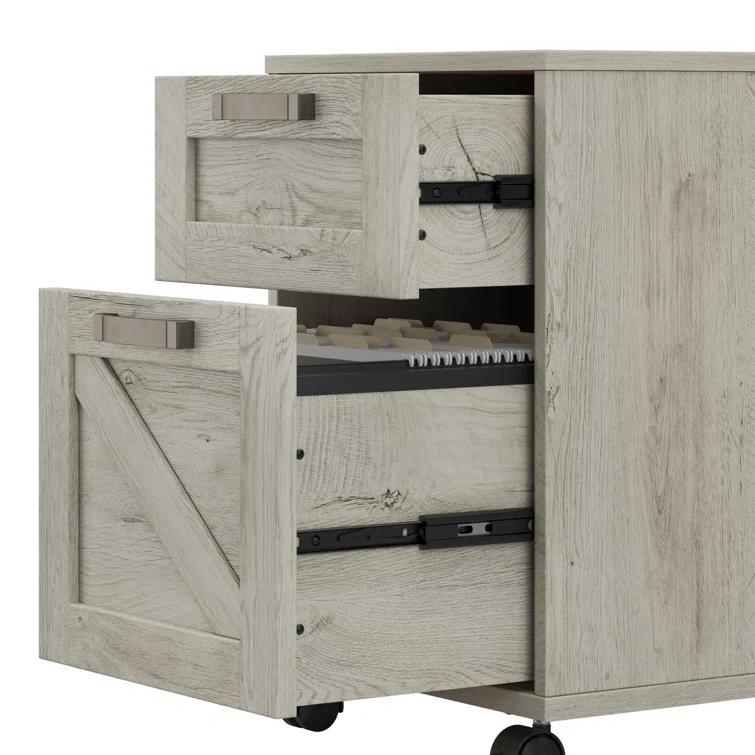 Cowden 16"W 2 -Drawer Mobile Vertical Filing Cabinet