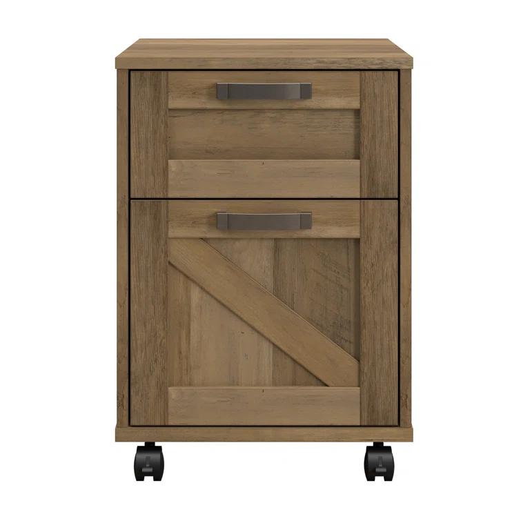 Cowden 16"W 2 -Drawer Mobile Vertical Filing Cabinet