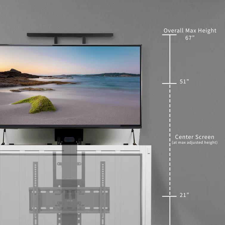 Vivo Vivo Tv Motorized Vertical Stand Lift for 32" to 55" Screens, Mount-E-UP65A