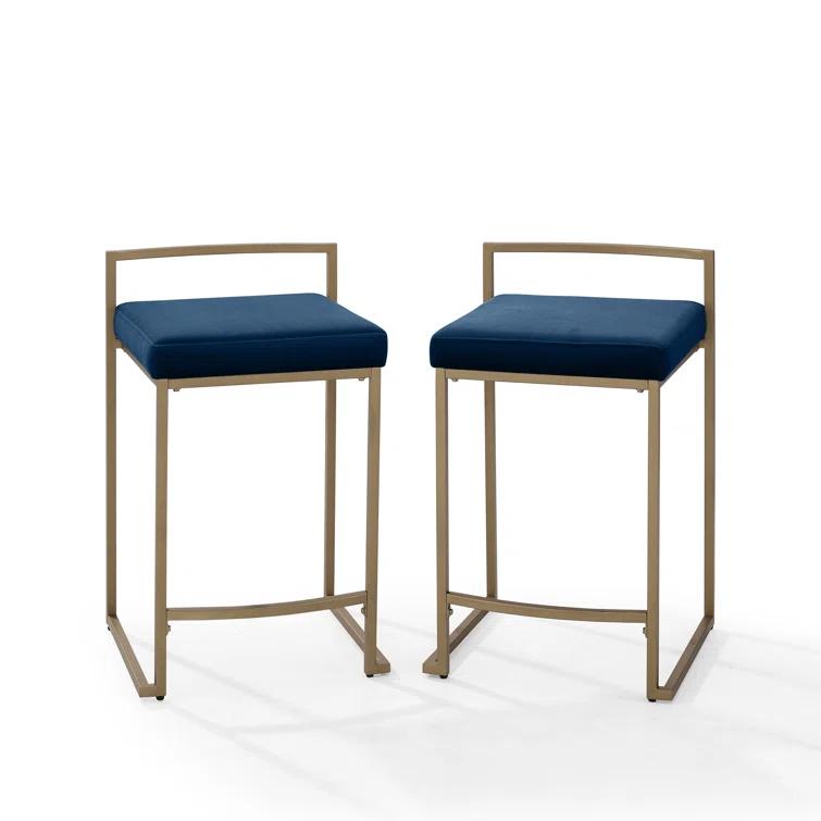 Progreso Upholstered Counter Stool with Metal Frame