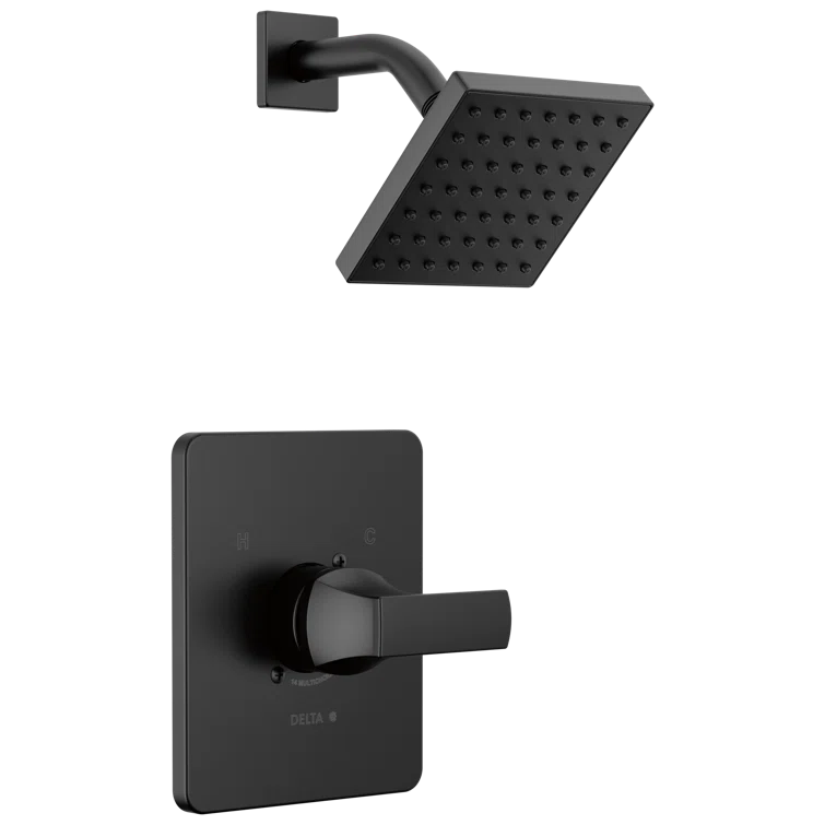 Velum Single-Function Shower Faucet Set, Valve Trim Kit, Shower Head and Handle Set