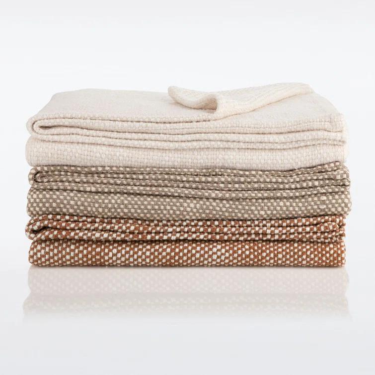 Nate Home by Nate Berkus Two-Tone Cotton Bed Blanket