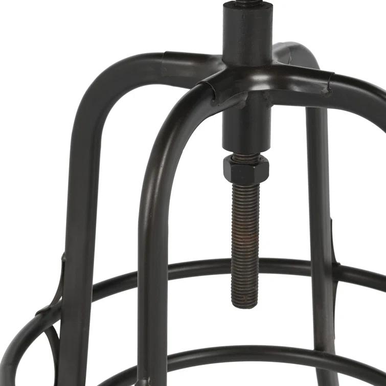 Kosas Home Piper Adjustable Counter Stool Black