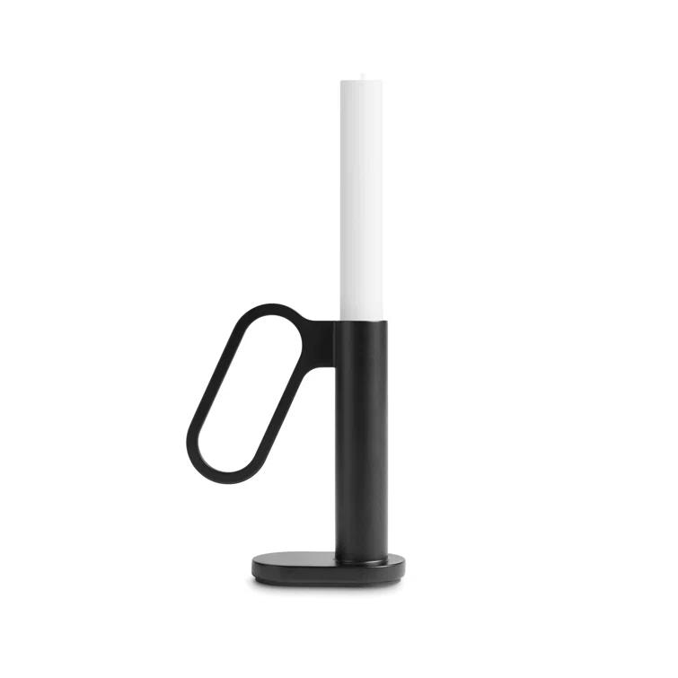 Blu Dot Who Goes There? 5'' H Powder-coated Steel Tabletop Candlestick