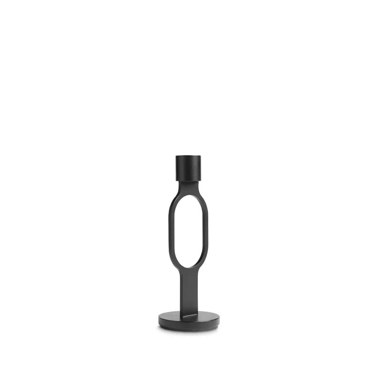 Blu Dot Who Goes There? 5'' H Powder-coated Steel Tabletop Candlestick