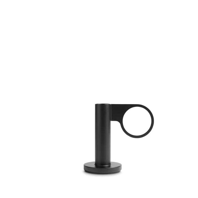 Blu Dot Who Goes There? 5'' H Powder-coated Steel Tabletop Candlestick