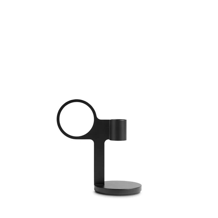 Blu Dot Who Goes There? 5'' H Powder-coated Steel Tabletop Candlestick