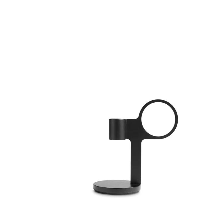 Blu Dot Who Goes There? 5'' H Powder-coated Steel Tabletop Candlestick
