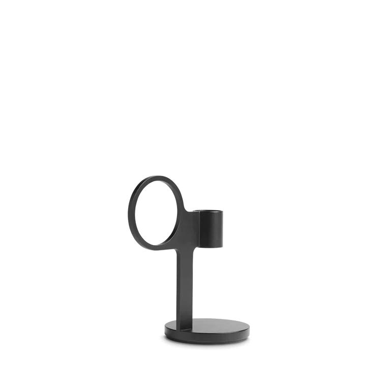 Blu Dot Who Goes There? 5'' H Powder-coated Steel Tabletop Candlestick
