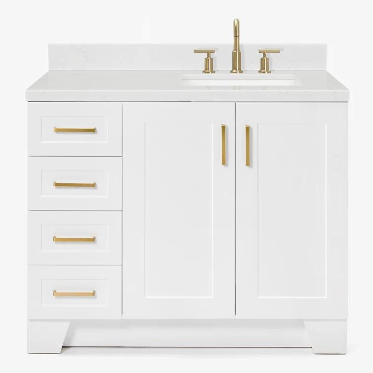 Ariel Q042srcqrvo Taylor 42" Free Standing Single Basin Vanity Set - White