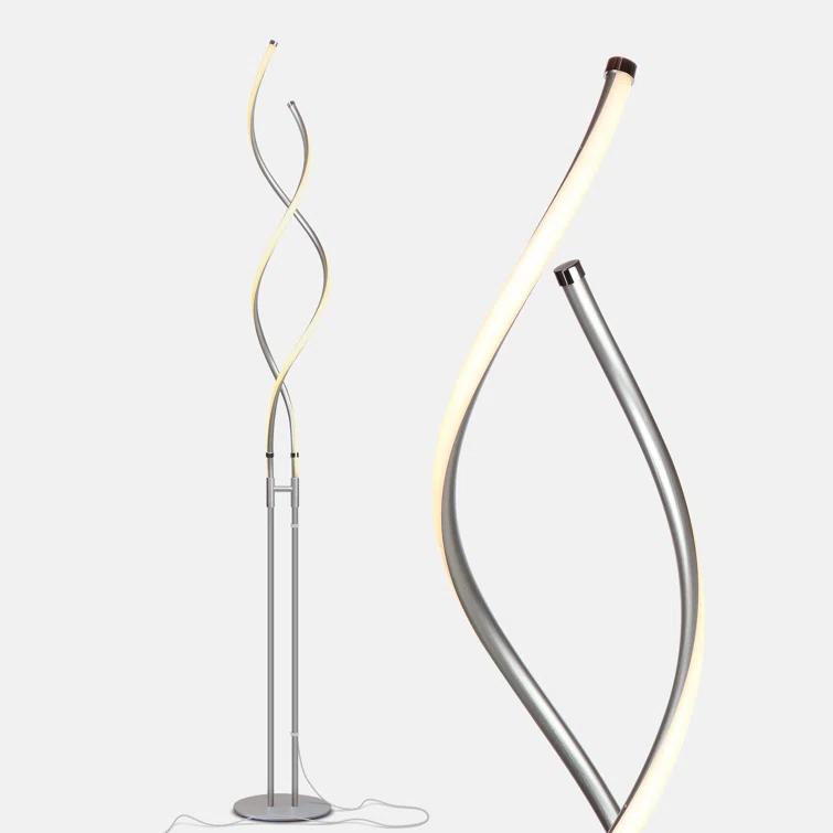 Brightech Embrace 60 in. Industrial 2-Light LED Energy Efficient Floor Lamp