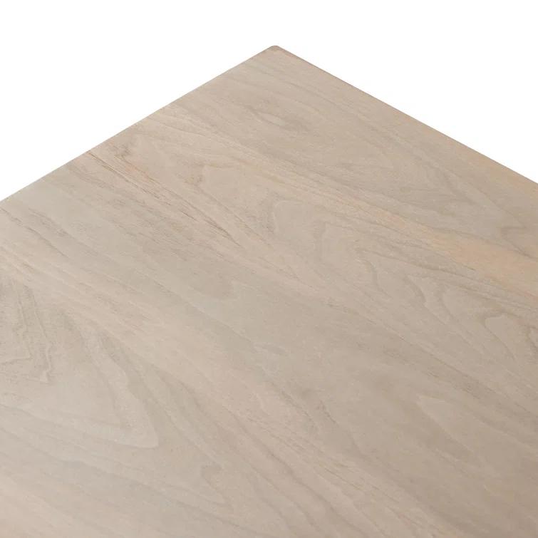 Ashen Walnut Square Wood Coffee Table with Storage