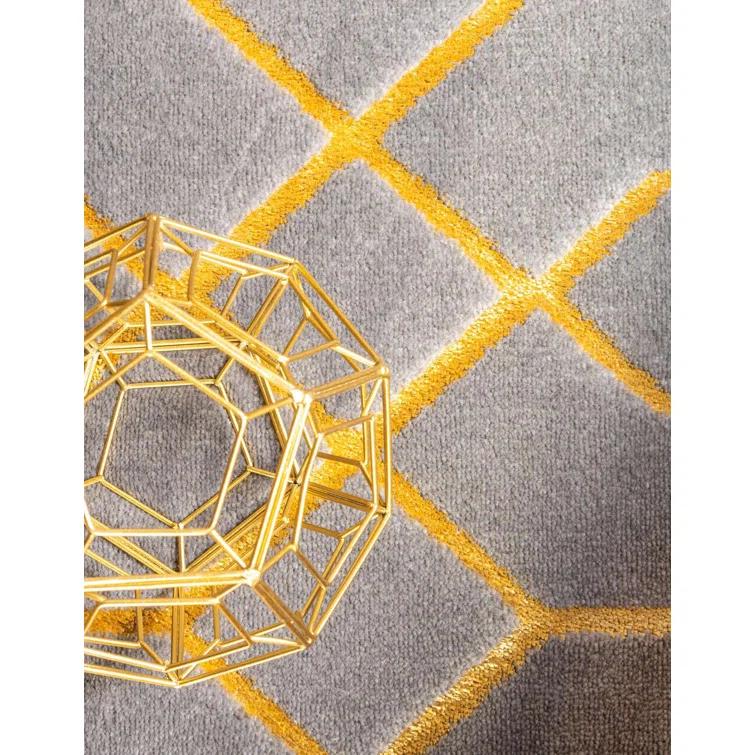 Glam Gray/Gold Area Rug