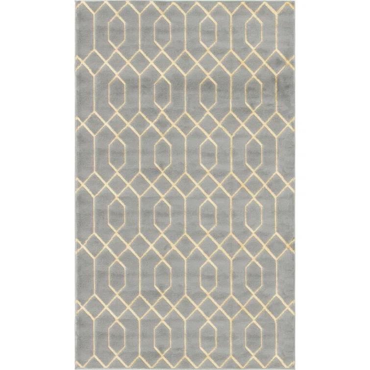 Glam Gray/Gold Area Rug