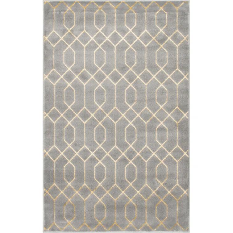 Glam Gray/Gold Area Rug